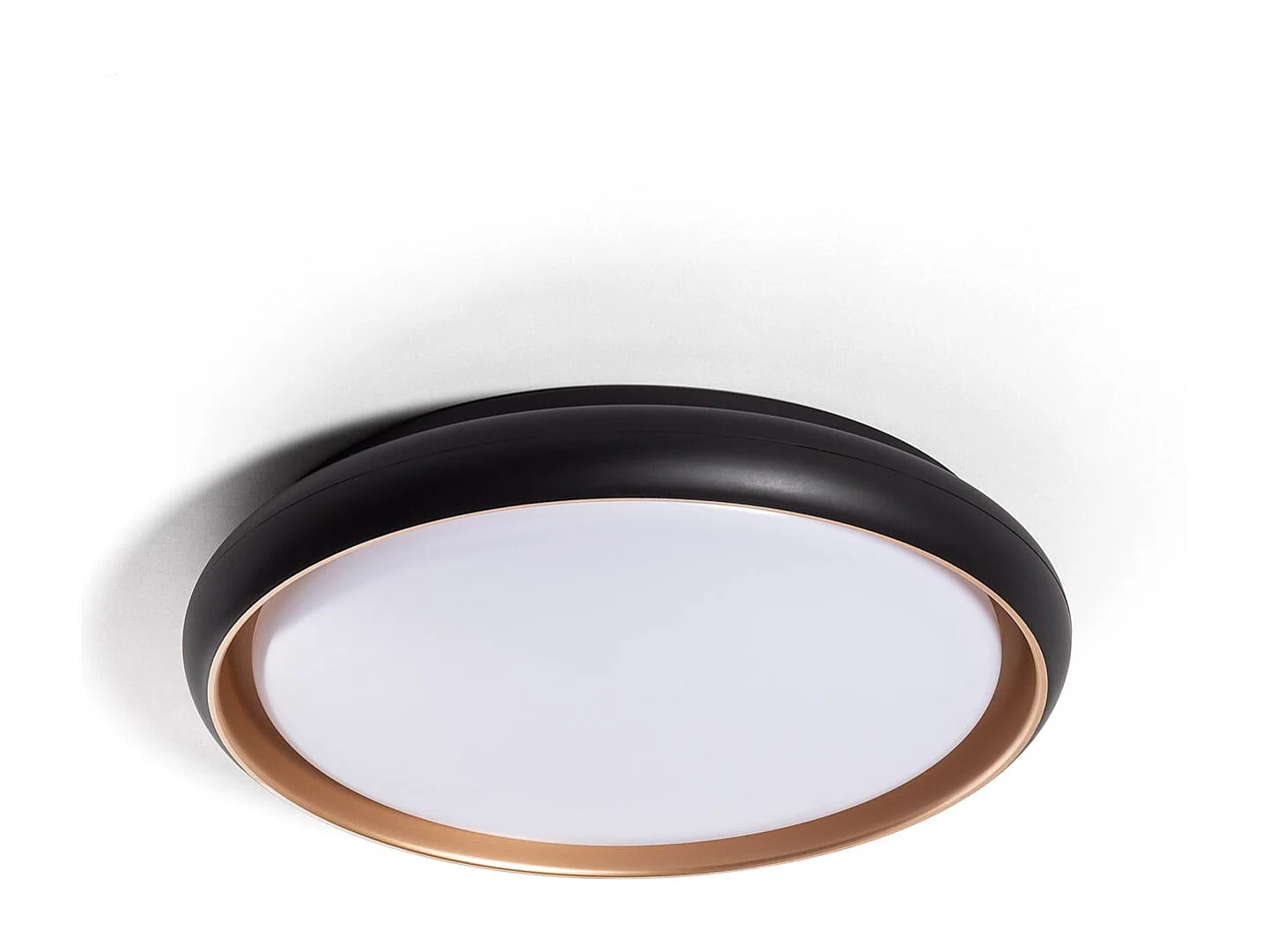 Plafoniera LED 28W Circolare Ø410 mm CCT Selezionabile Rayan Nero