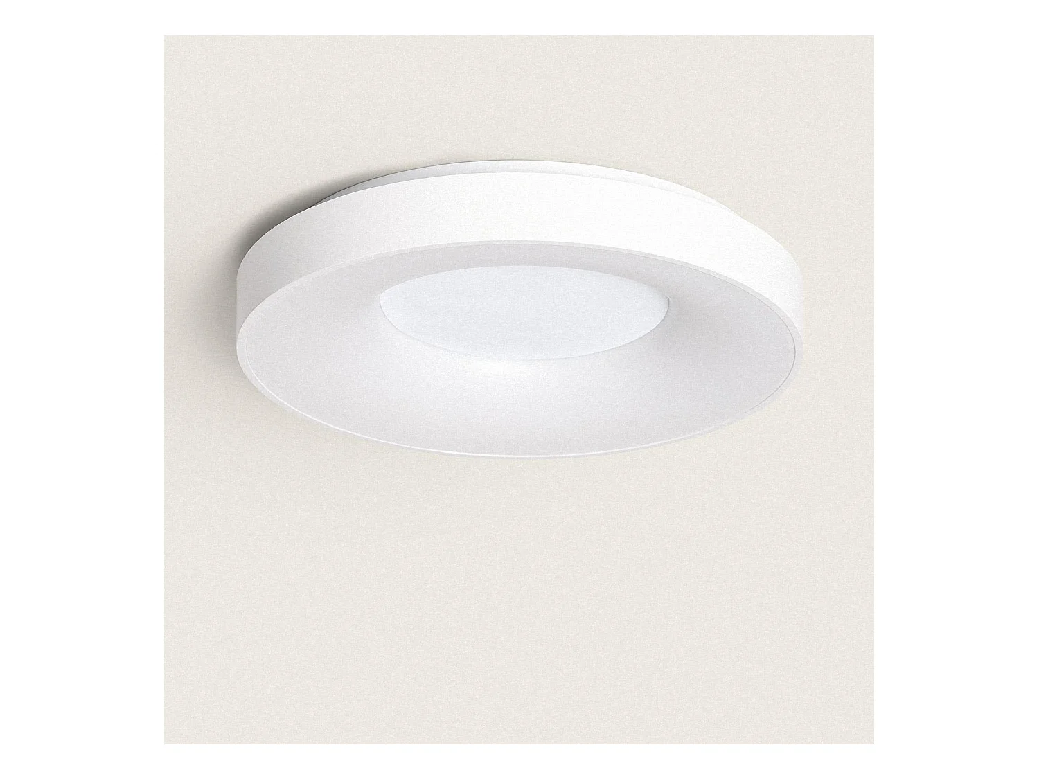Plafonnier LED 24W Rond Métal CCT Sélectionnable Bill Blanc
