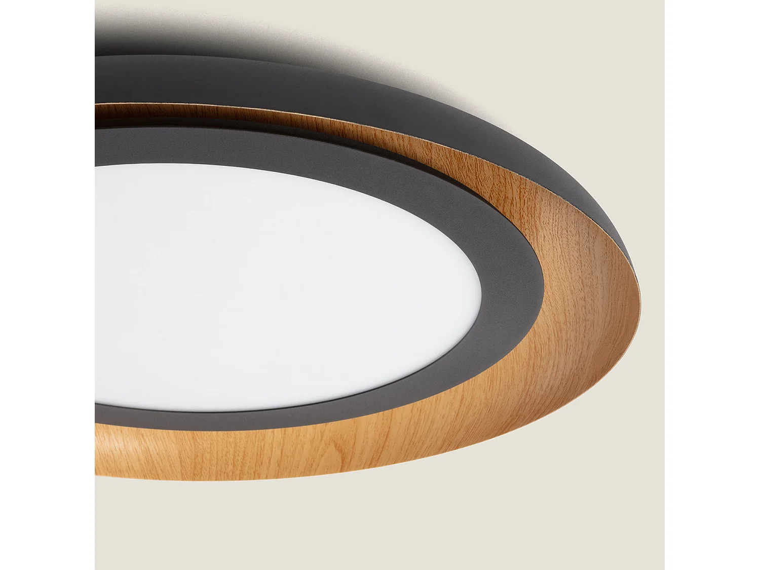 Plafoniera LED da 30 W in Acciaio Garter Nero Opaco