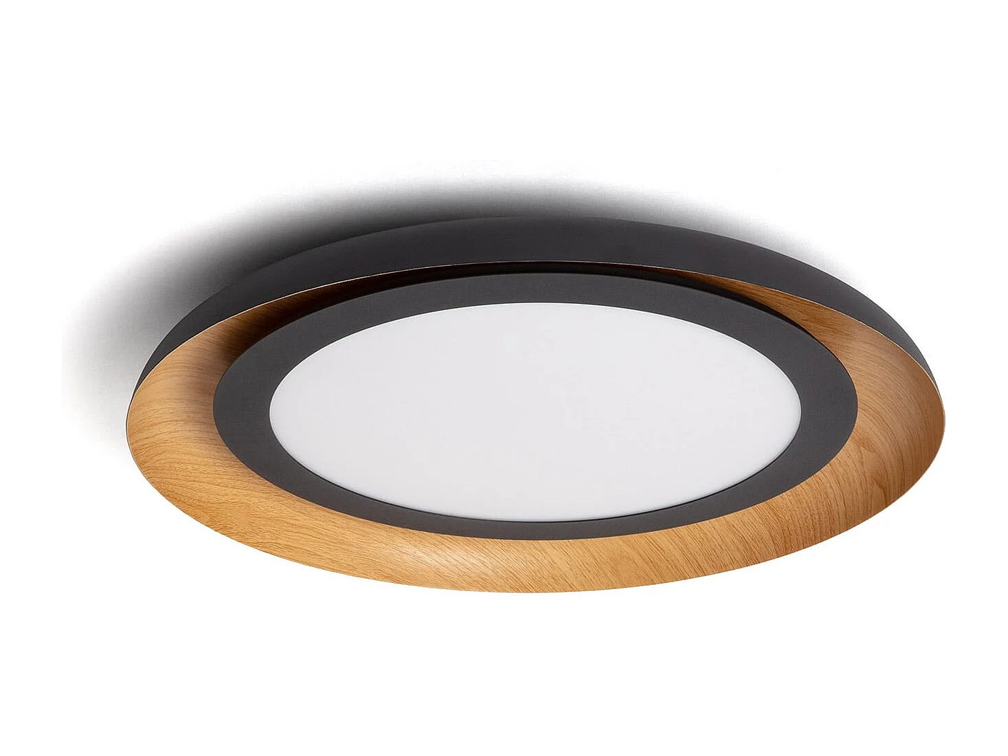 Plafoniera LED da 30 W in Acciaio Garter Nero Opaco