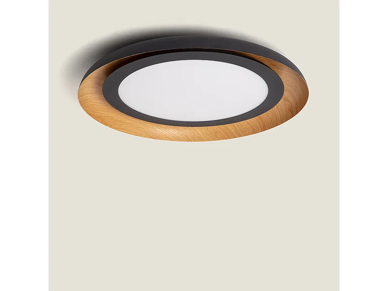 Plafoniera LED 30W Metallo Garter Nero Opaco