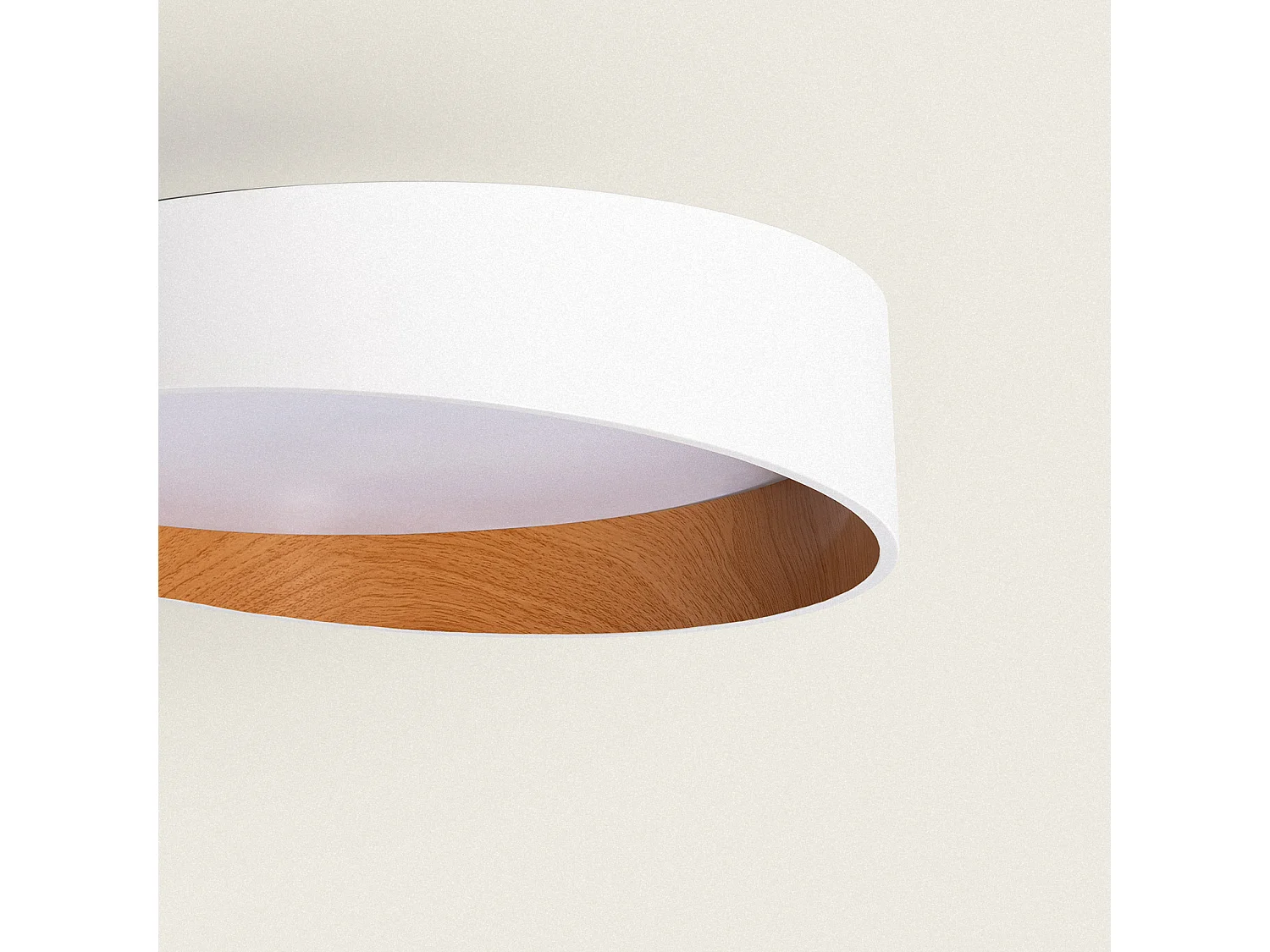 Plafonnier LED 28W Rond Ø400 mm CCT Sélectionnable Liam Blanc