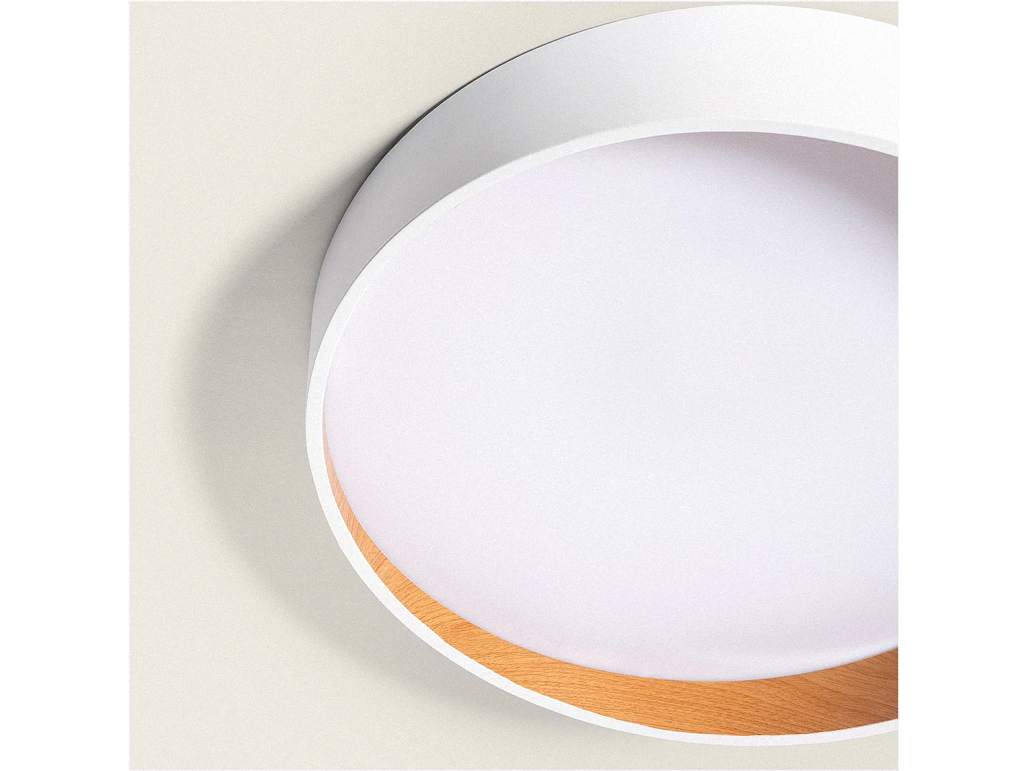 Plafonnier LED 28W Rond Ø400 mm CCT Sélectionnable Liam Blanc