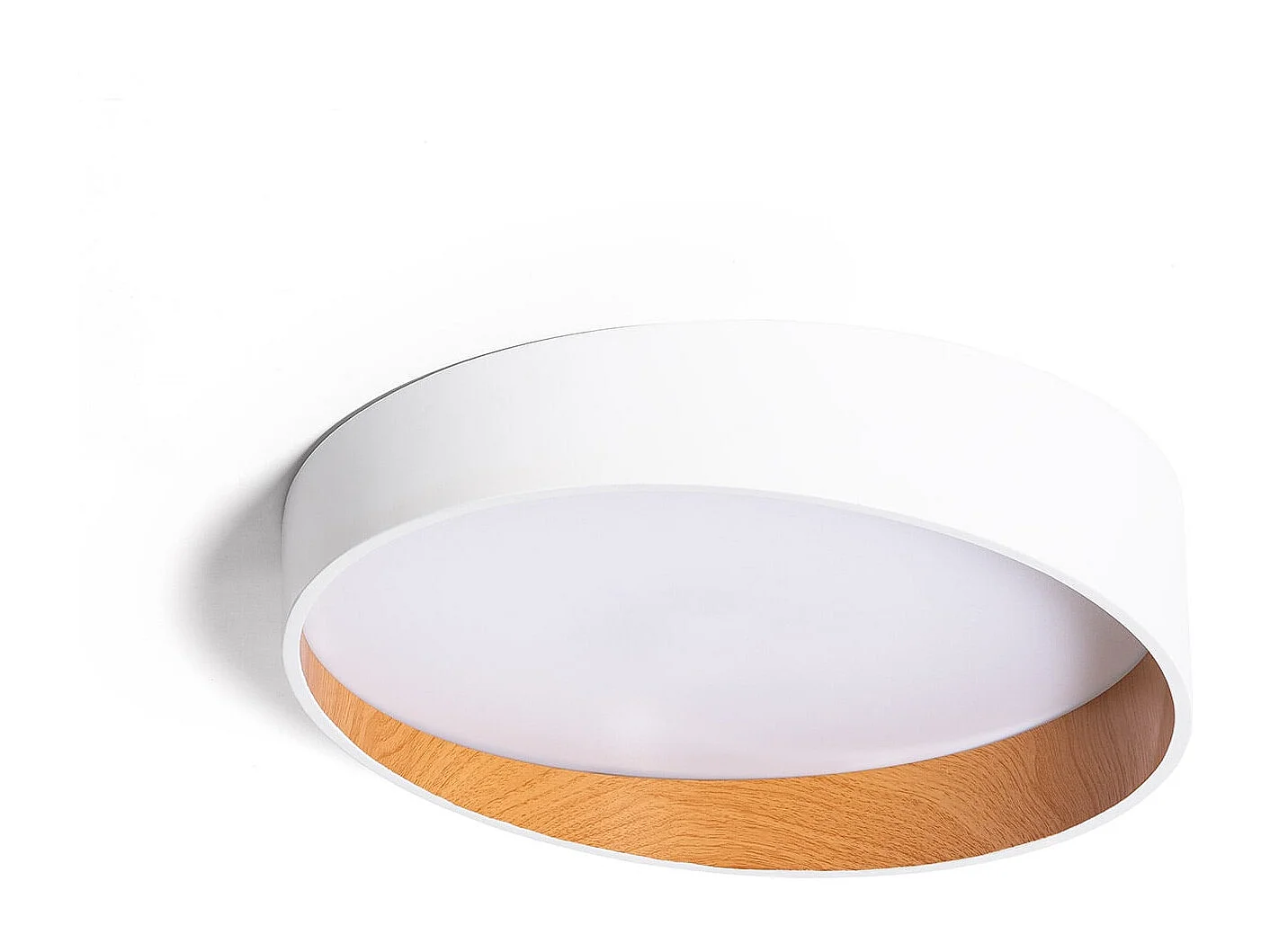 Plafoniera LED 28W Circolare Ø400 mm CCT Selezionabile Liam Bianco
