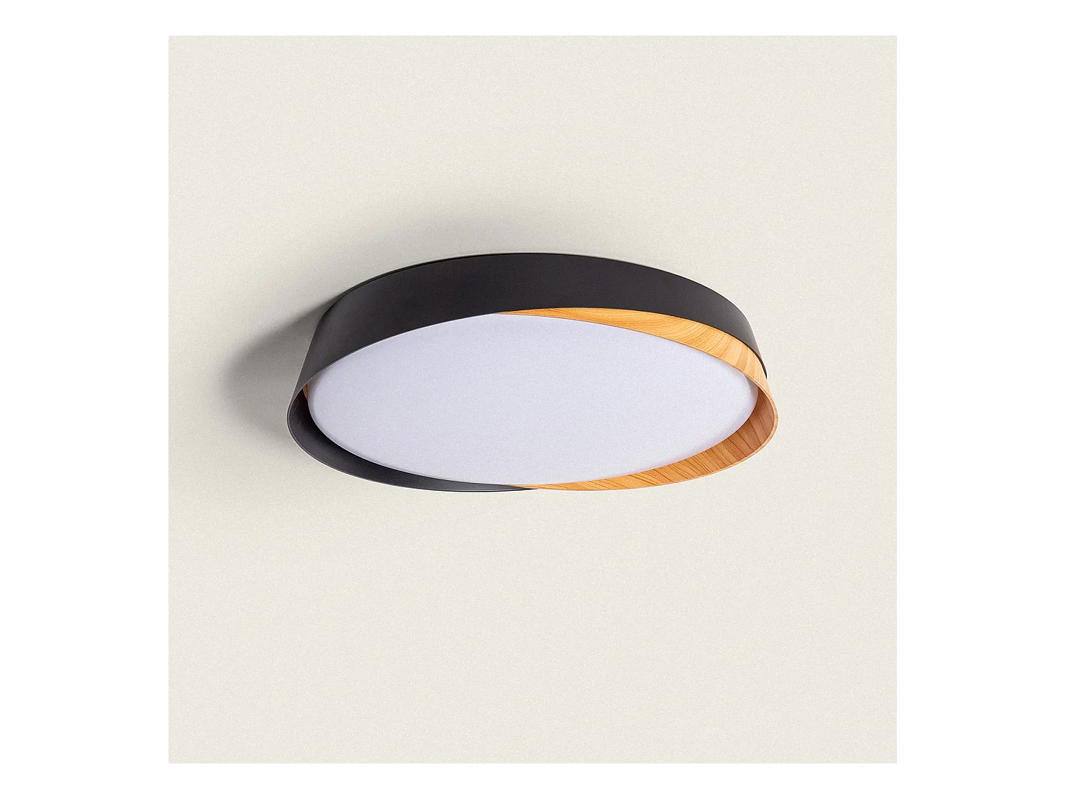 Plafón LED 28W Circular Ø420 mm CCT Selezionabile Seleccionable Nil Nero