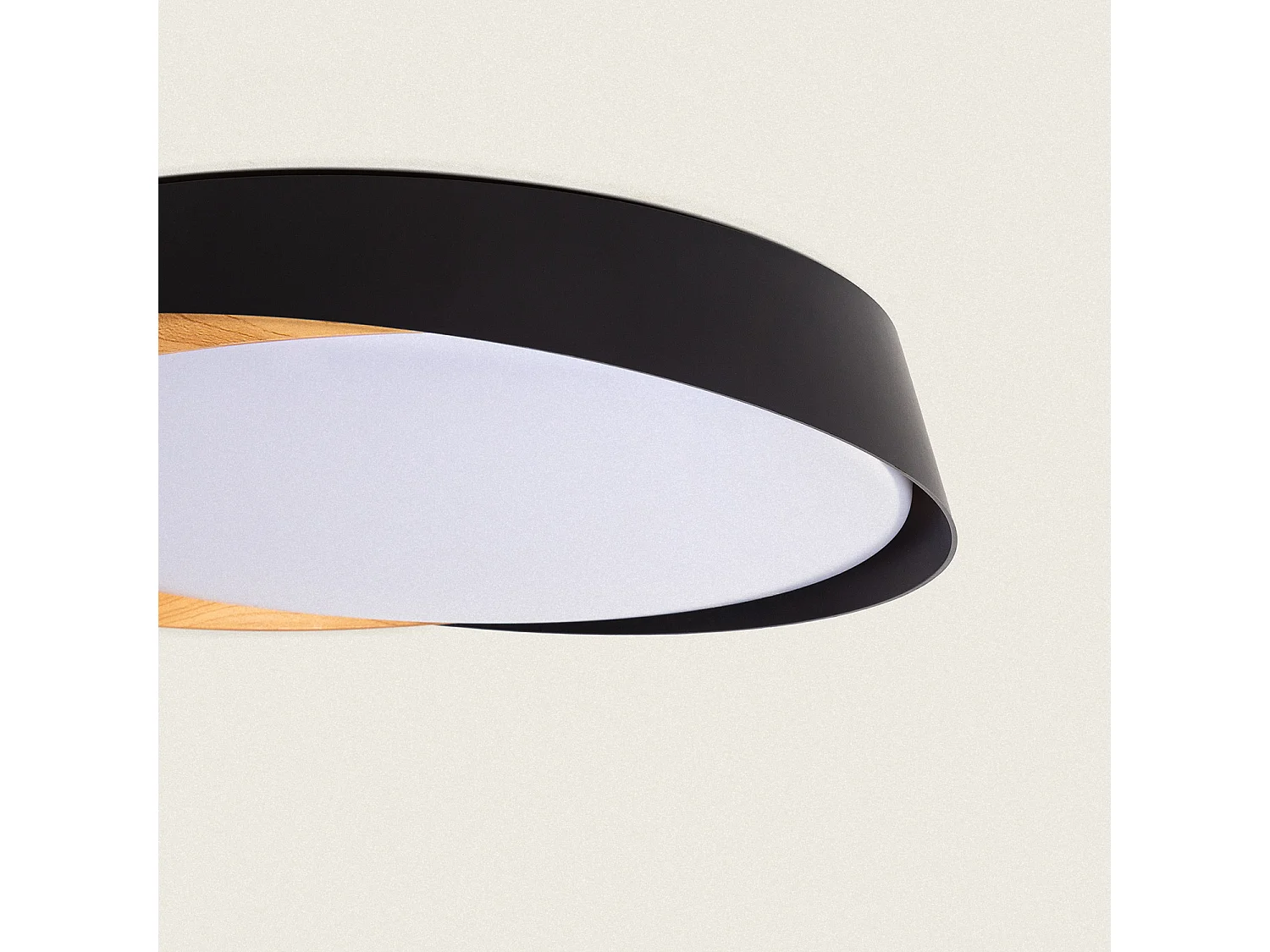 Plafón LED 28W Circular Ø420 mm CCT Seleccionable Nil Negro