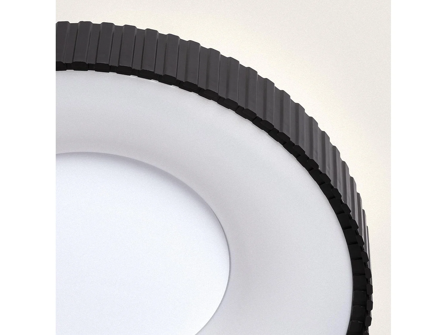 Plafonnier LED 24W Rond Métal CCT Sélectionnable Selectionnable Guerin Noir
