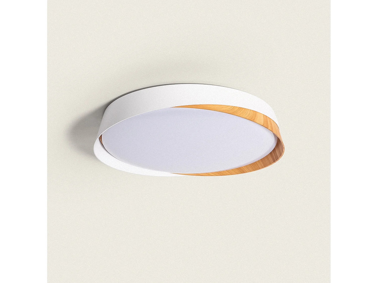 Plafonnier LED 28W Rond Ø420 mm CCT Sélectionnable Nil Blanc