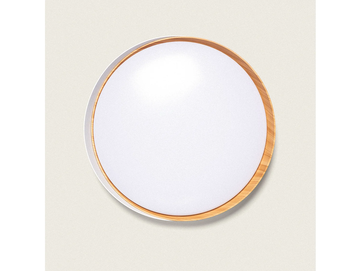 Plafonnier LED 28W Rond Ø420 mm CCT Sélectionnable Nil Blanc