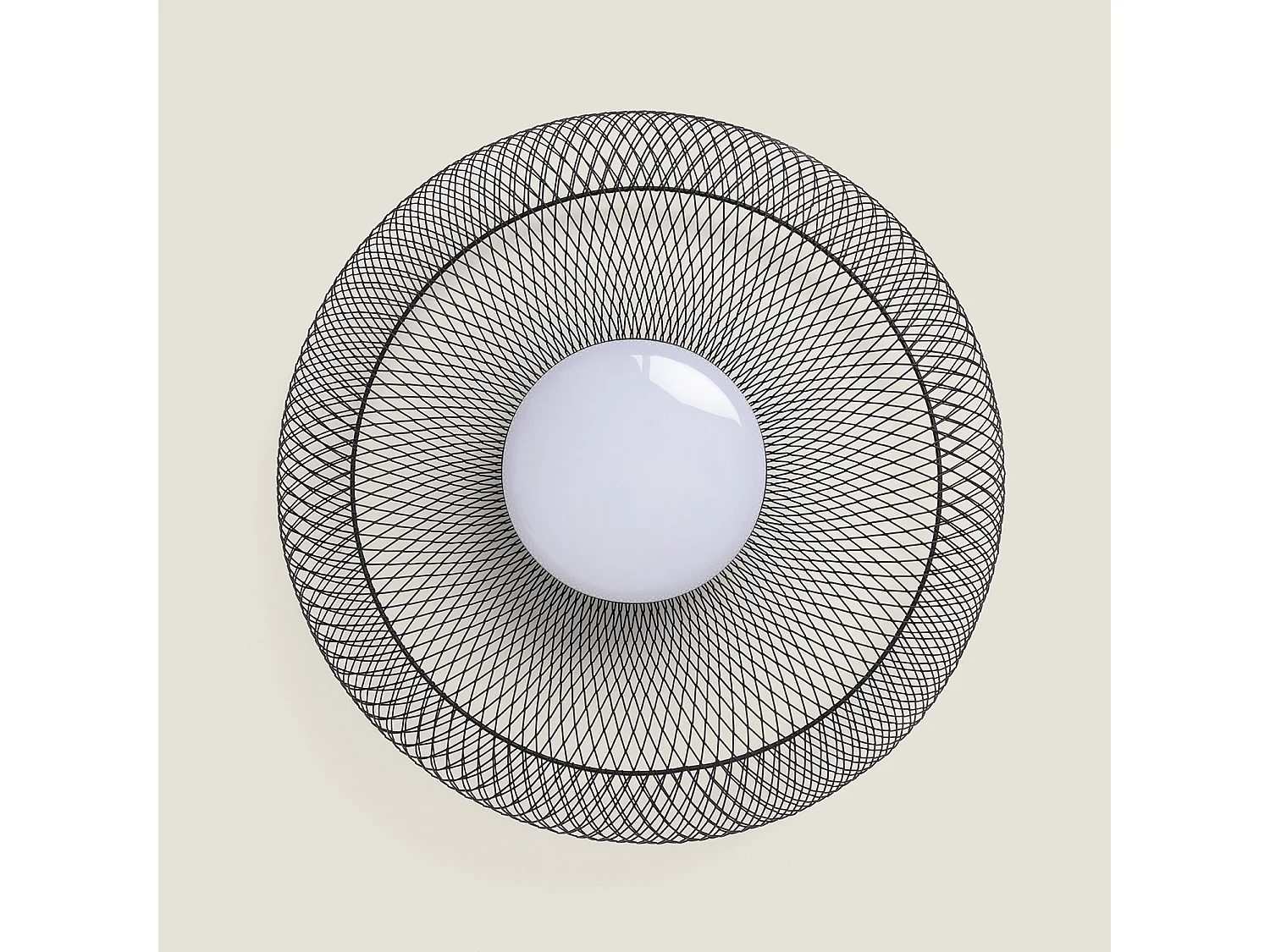 Plafonnier LED 18W Métal CCT Sélectionnable Zeiryn M Noir