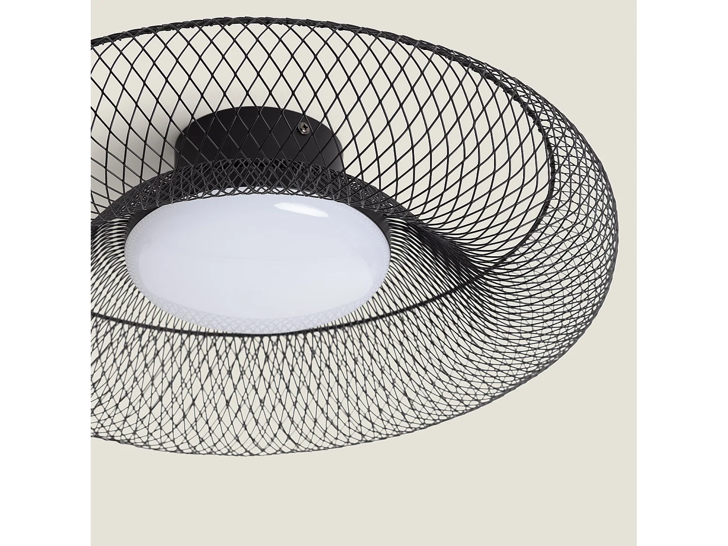Plafonnier LED 18W Métal CCT Sélectionnable Zeiryn M Noir