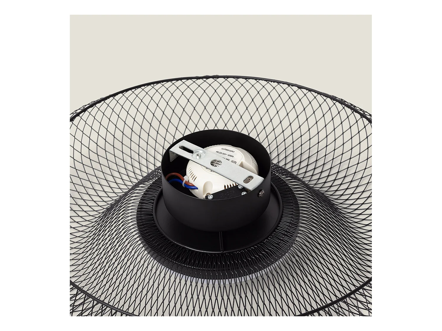 Plafonnier LED 18W Métal CCT Sélectionnable Zeiryn M Noir