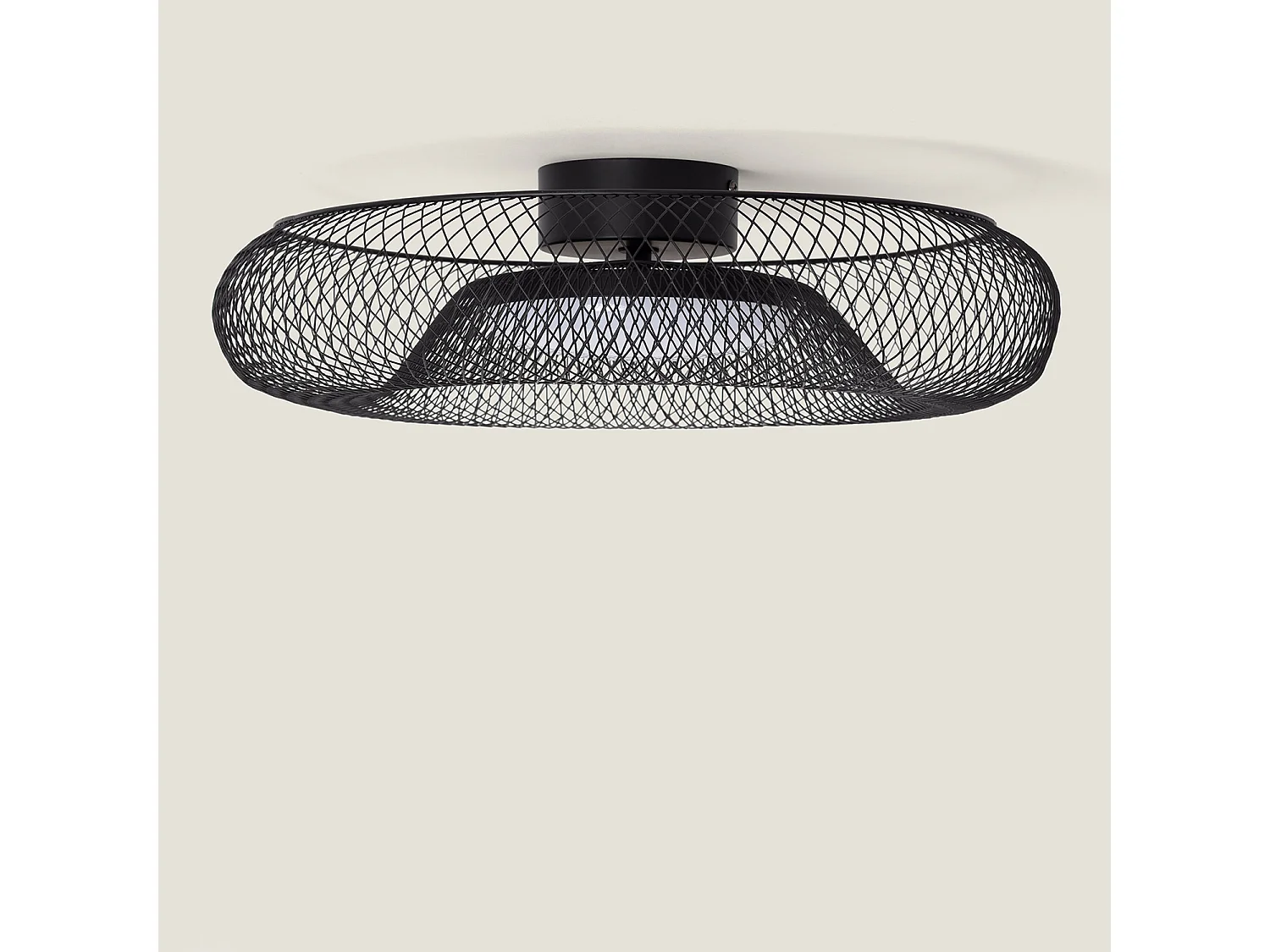 Plafonnier LED 18W Métal CCT Sélectionnable Zeiryn M Noir