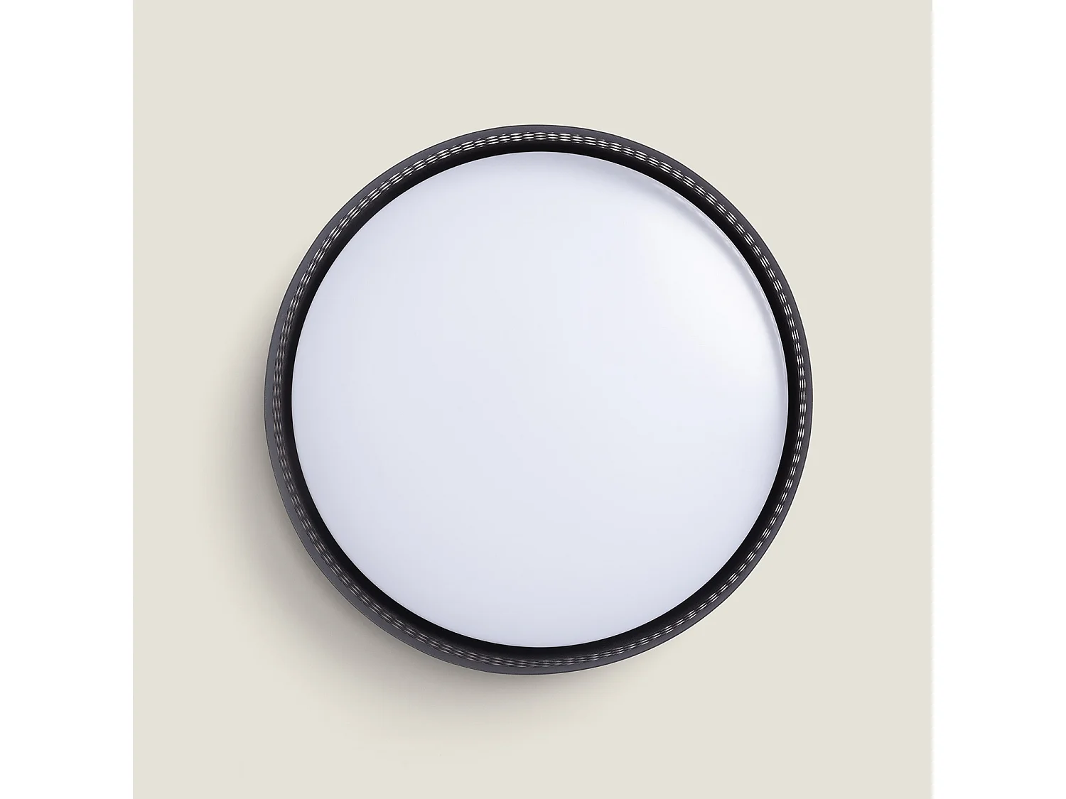 Plafoniera LED 30W Metallo Saska S Nero Opaco