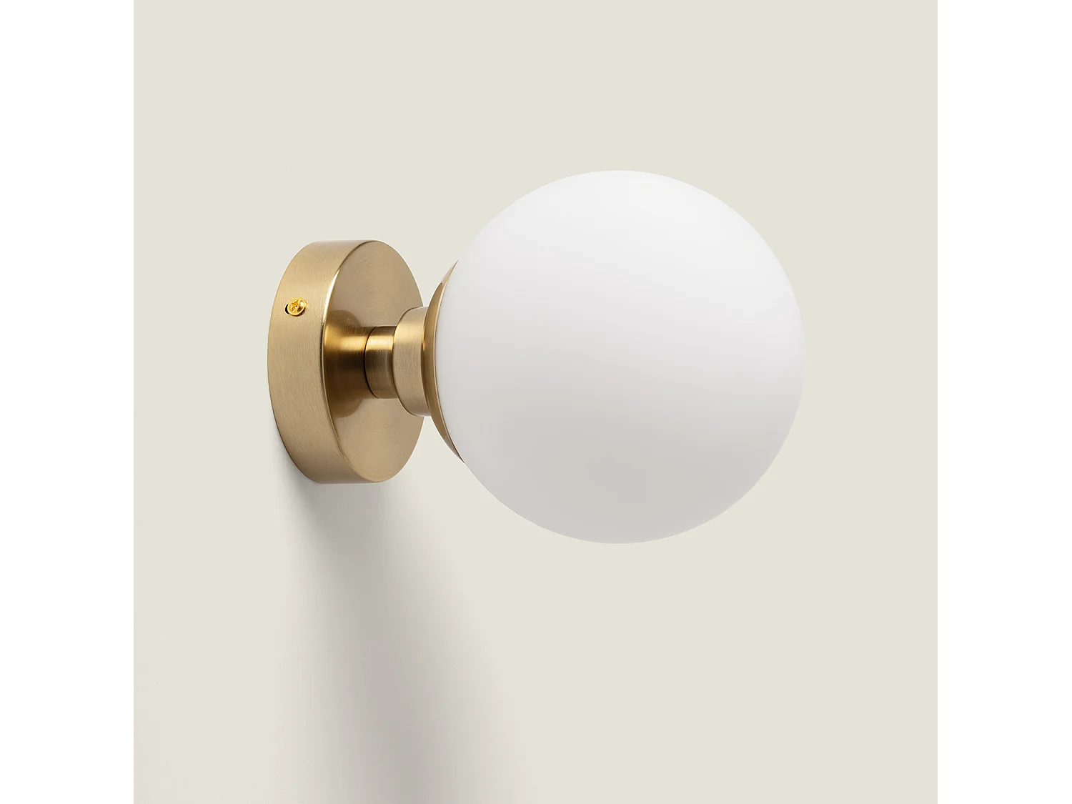 Plafonnier Métal et Verre Moonlight Brass 1 Spot Doré