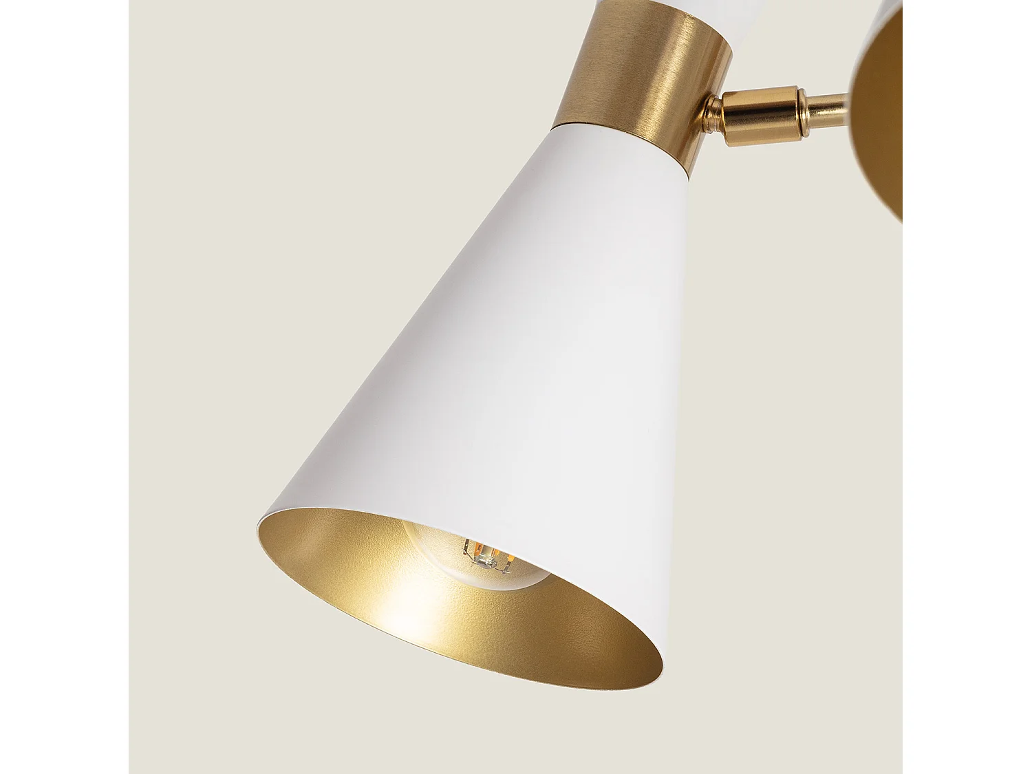 Lampada da Soffitto Alluminio 6 Faretti Jigger Bianco