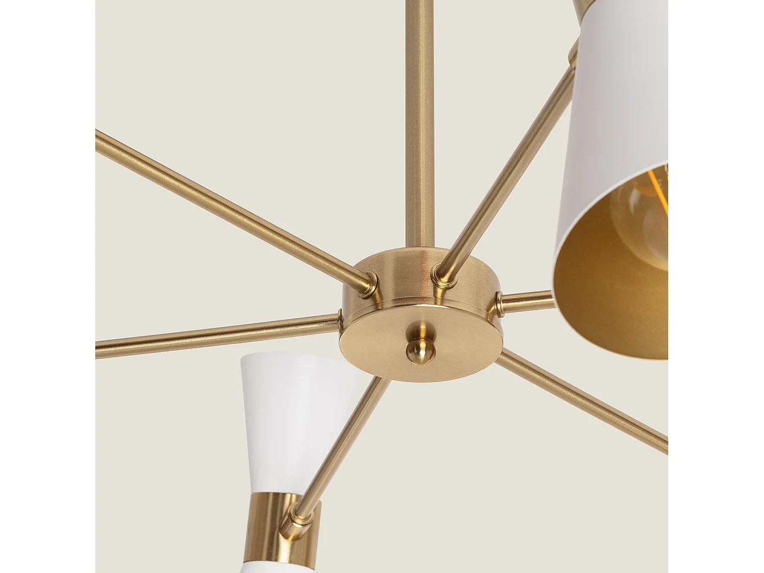 Plafonnier Aluminium 6 Spots Jigger  Blanc