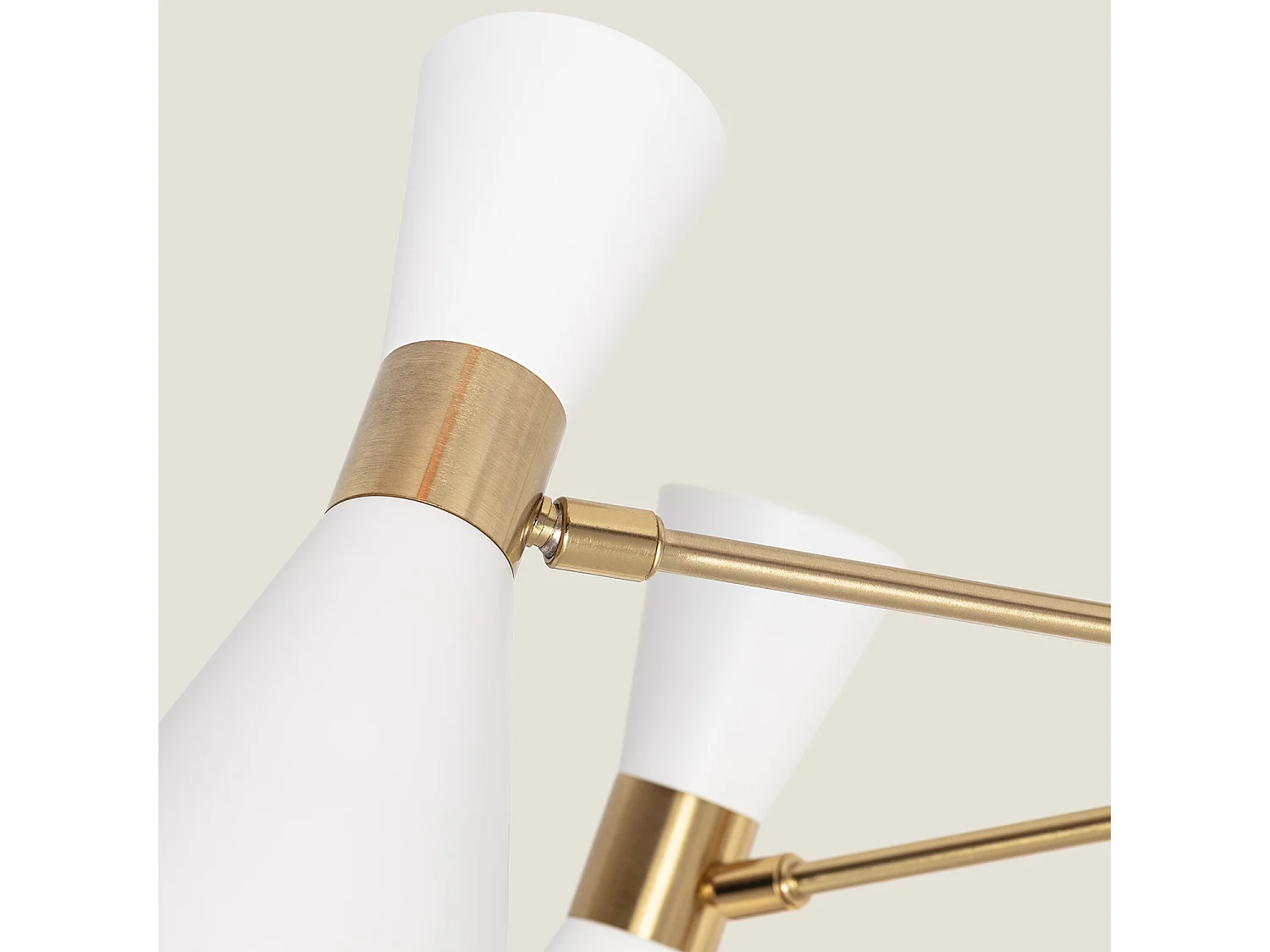 Plafonnier Aluminium 6 Spots Jigger  Blanc