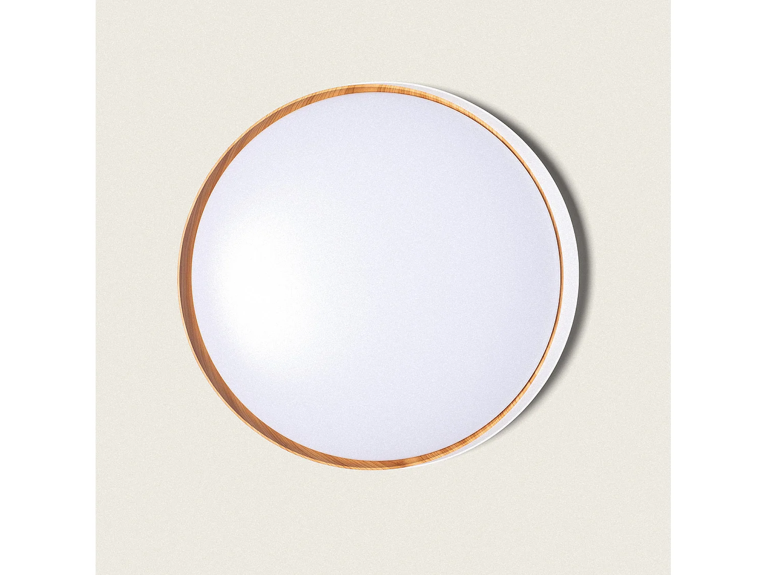 Plafonnier LED 36W Rond Ø520 mm CCT Sélectionnable Nil Blanc