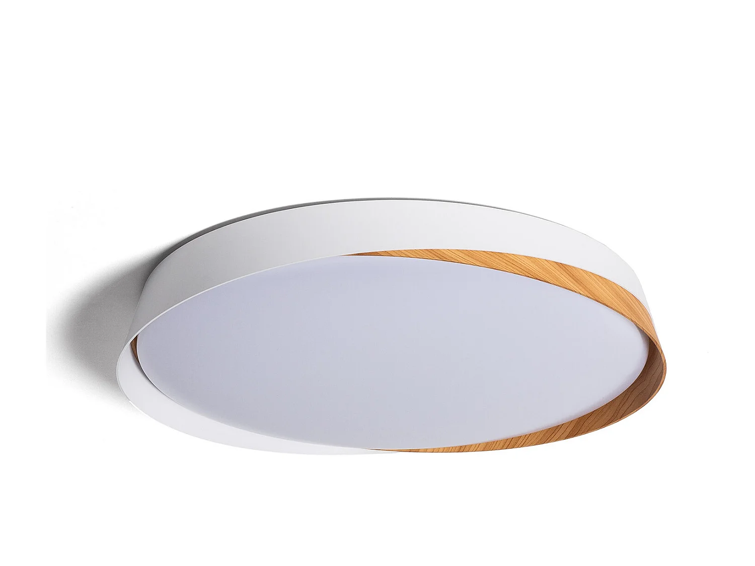 Plafoniera LED 36W Circolare Ø520 mm CCT Selezionabile Nil Bianco