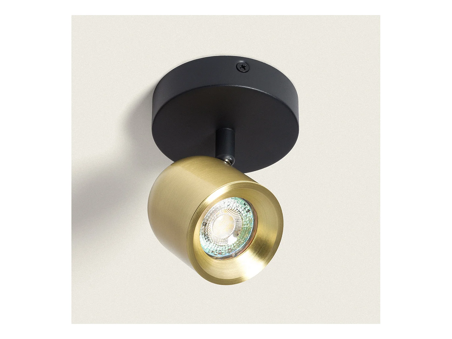 Applique Orientable Aluminium Caleb 1 Spot Doré