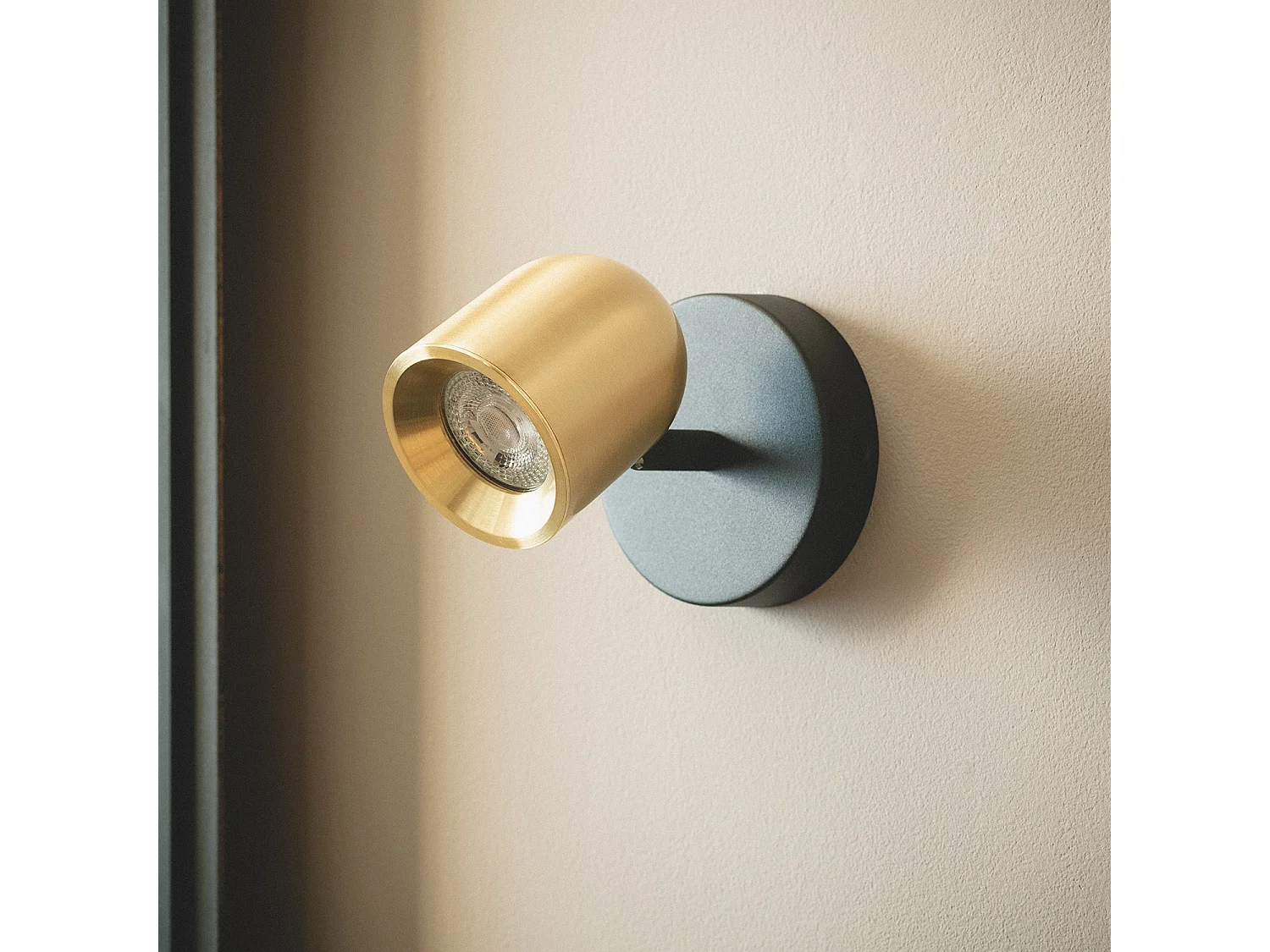 Applique Orientable Aluminium Caleb 1 Spot Doré