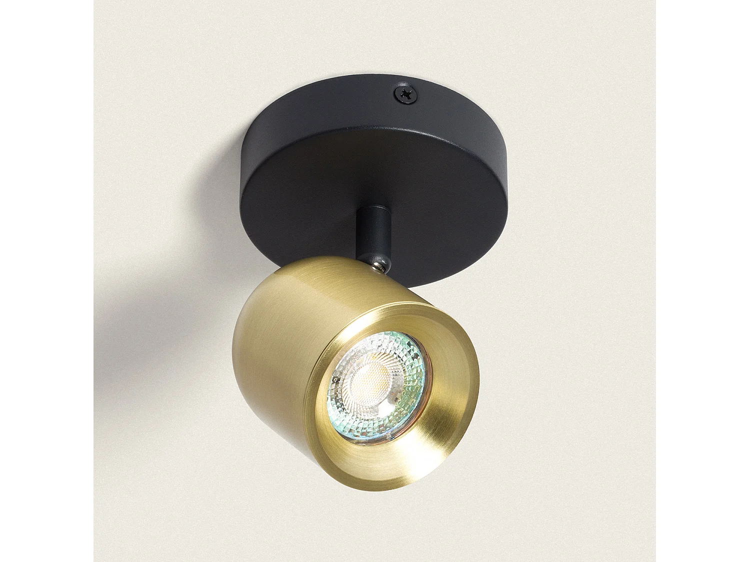 Applique Orientable Aluminium Caleb 1 Spot Doré