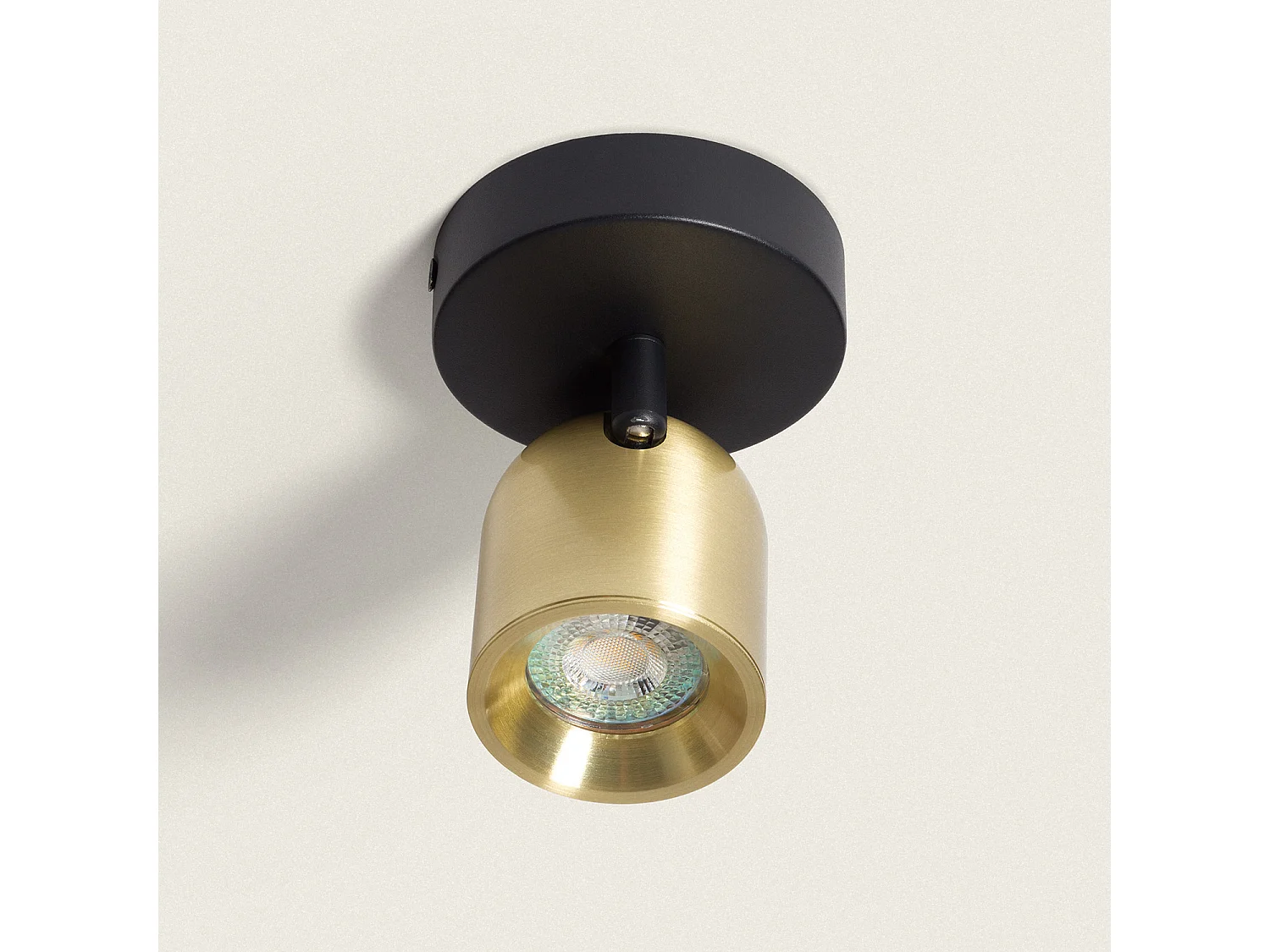 Applique Orientable Aluminium Caleb 1 Spot Doré