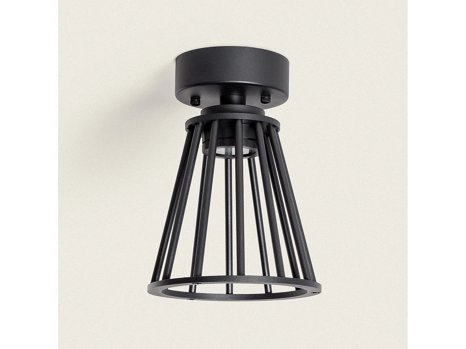 Lámpara de Techo Exterior LED 6W Aluminio Bradda Negro