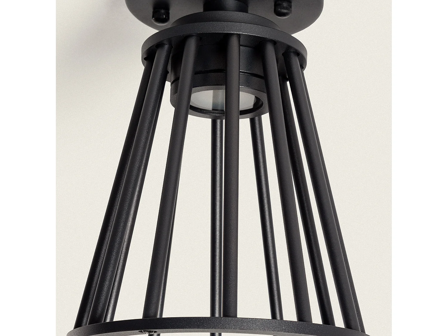 Lámpara de Techo Exterior LED 6W Aluminio Bradda Negro