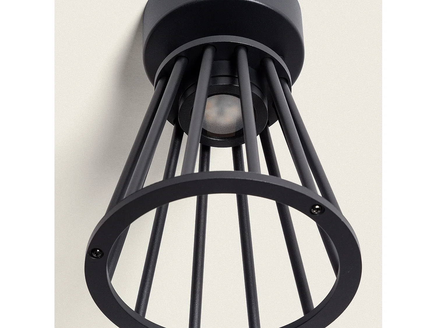 Lámpara de Techo Exterior LED 6W Aluminio Bradda Negro