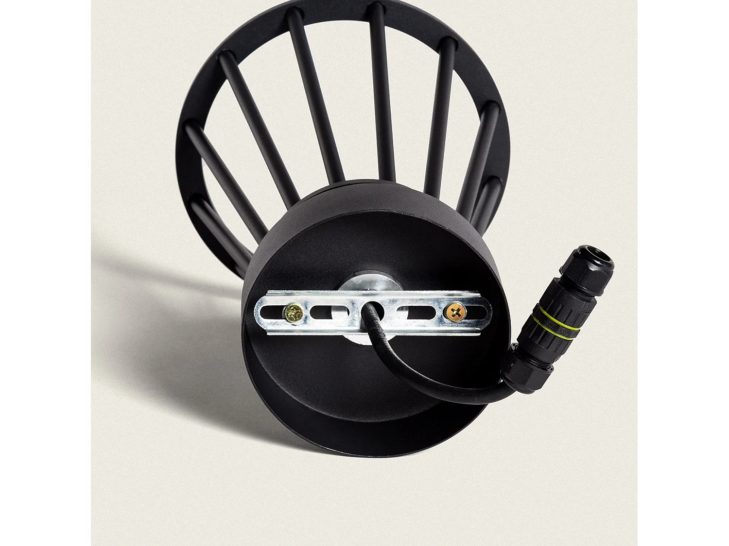 Lámpara de Techo Exterior LED 6W Aluminio Bradda Negro