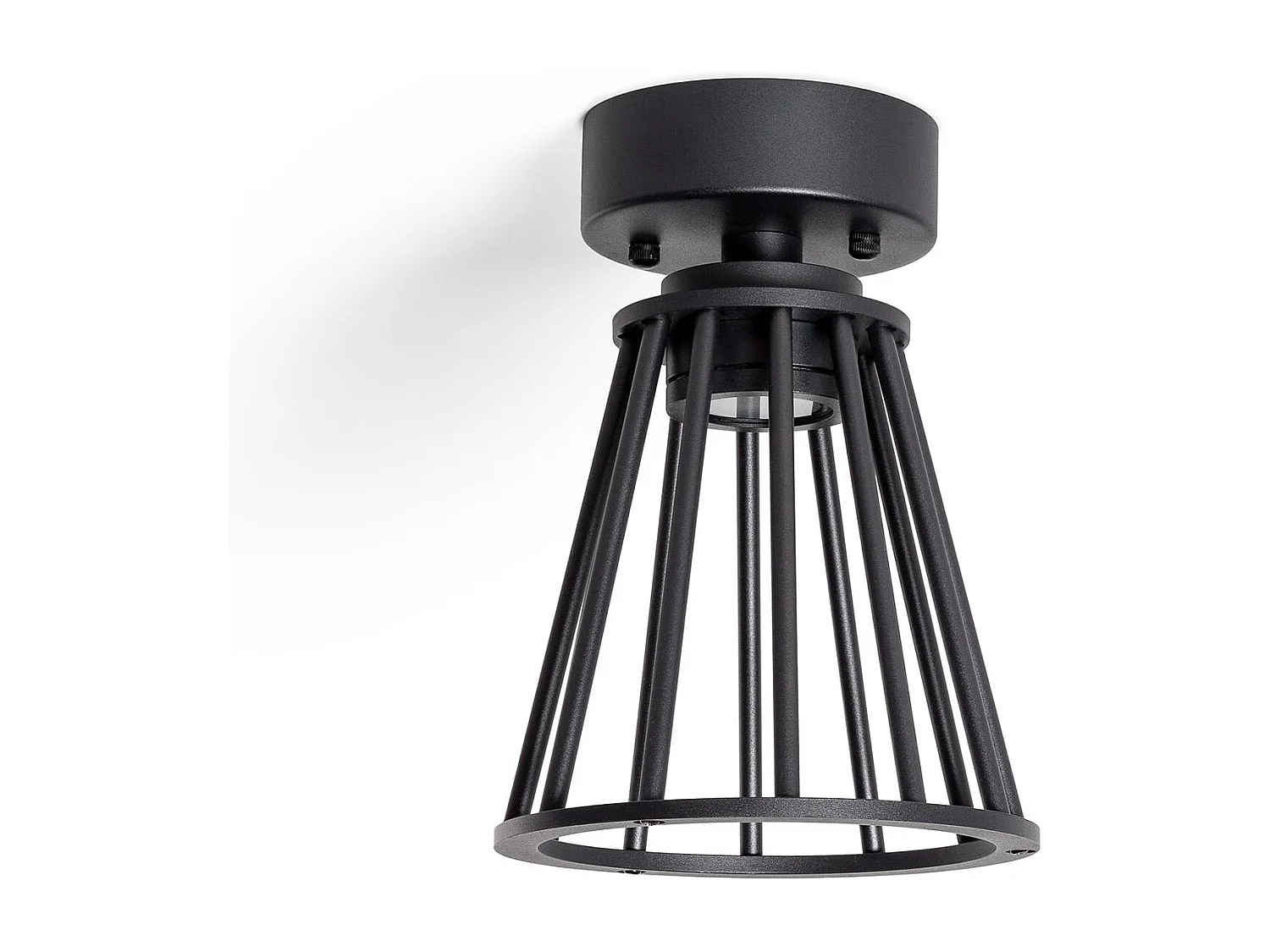 Lámpara de Techo Exterior LED 6W Aluminio Bradda Negro