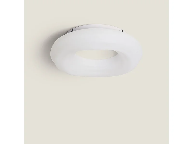 Plafón LED 24W Circular Metal Ø300 mm Kate Blanco