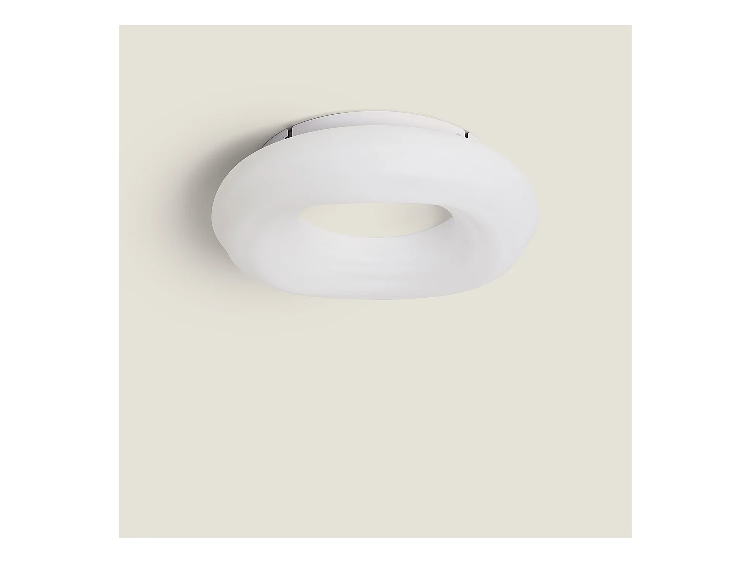 Plafonnier LED 24W Rond Métal Ø300 mm Kate  Blanc