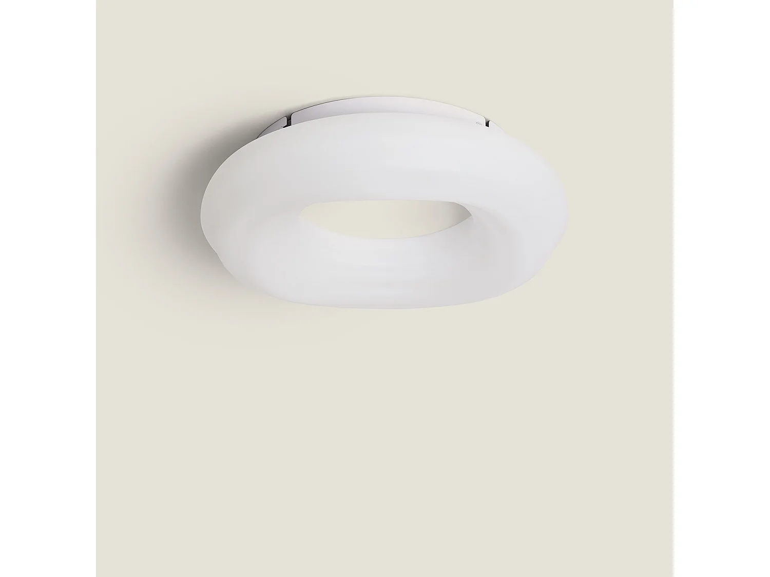 Plafonnier LED 24W Rond Métal Ø300 mm Kate  Blanc