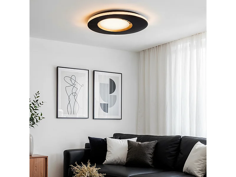 Plafón de Techo LED 30W Metal Taska S Negro