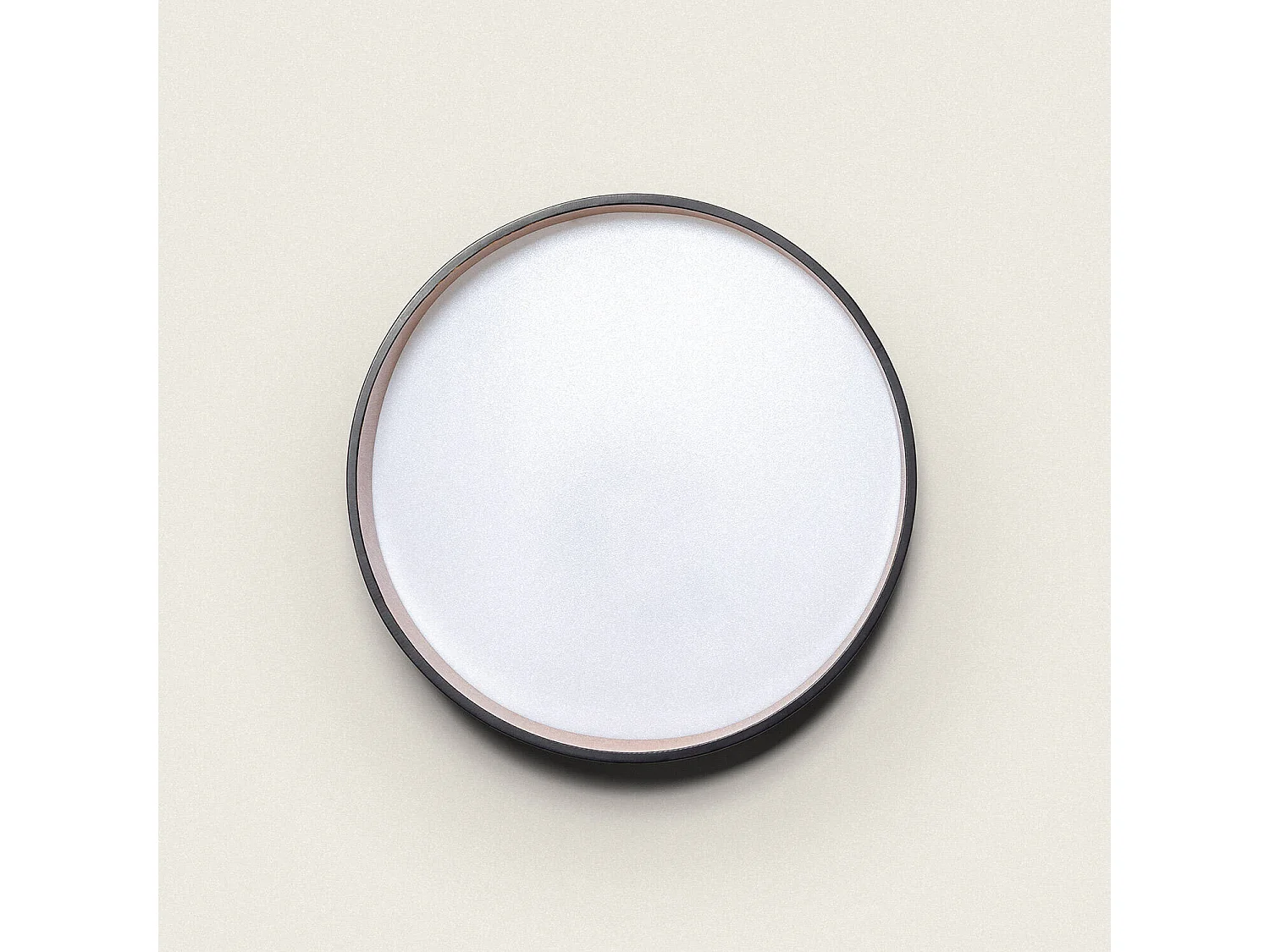 Plafoniera LED 28W Circolare Ø400 mm CCT Selezionabile Liam Nero