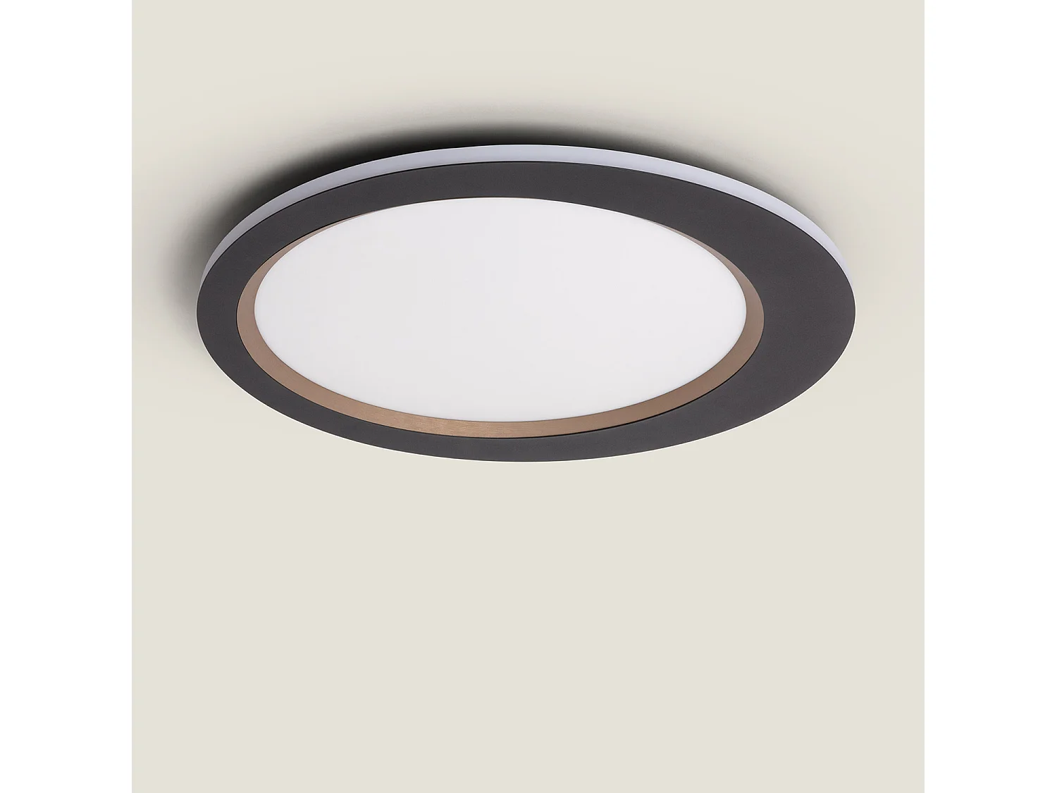 Plafonnier LED 40W Acier Taska Noir
