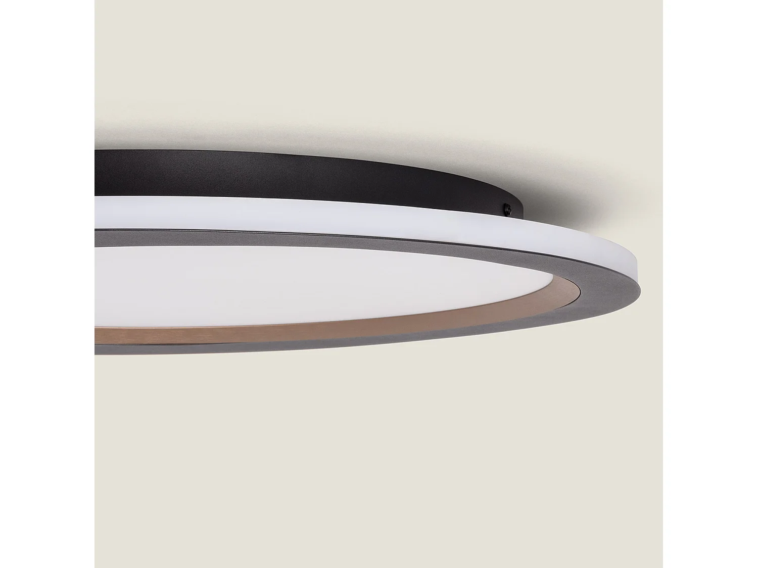 Plafonnier LED 40W Acier Taska Noir