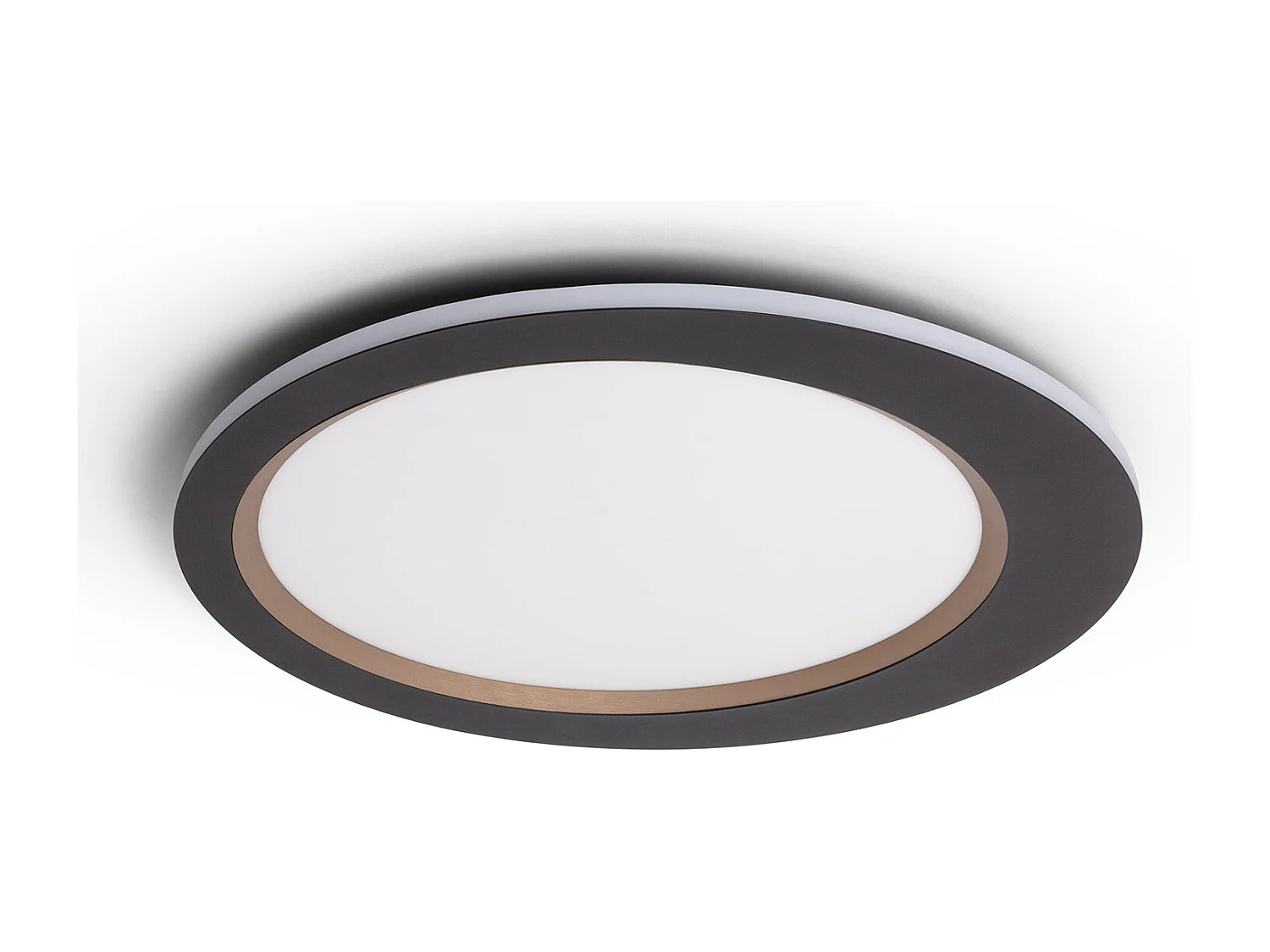 Plafonnier LED 40W Acier Taska Noir