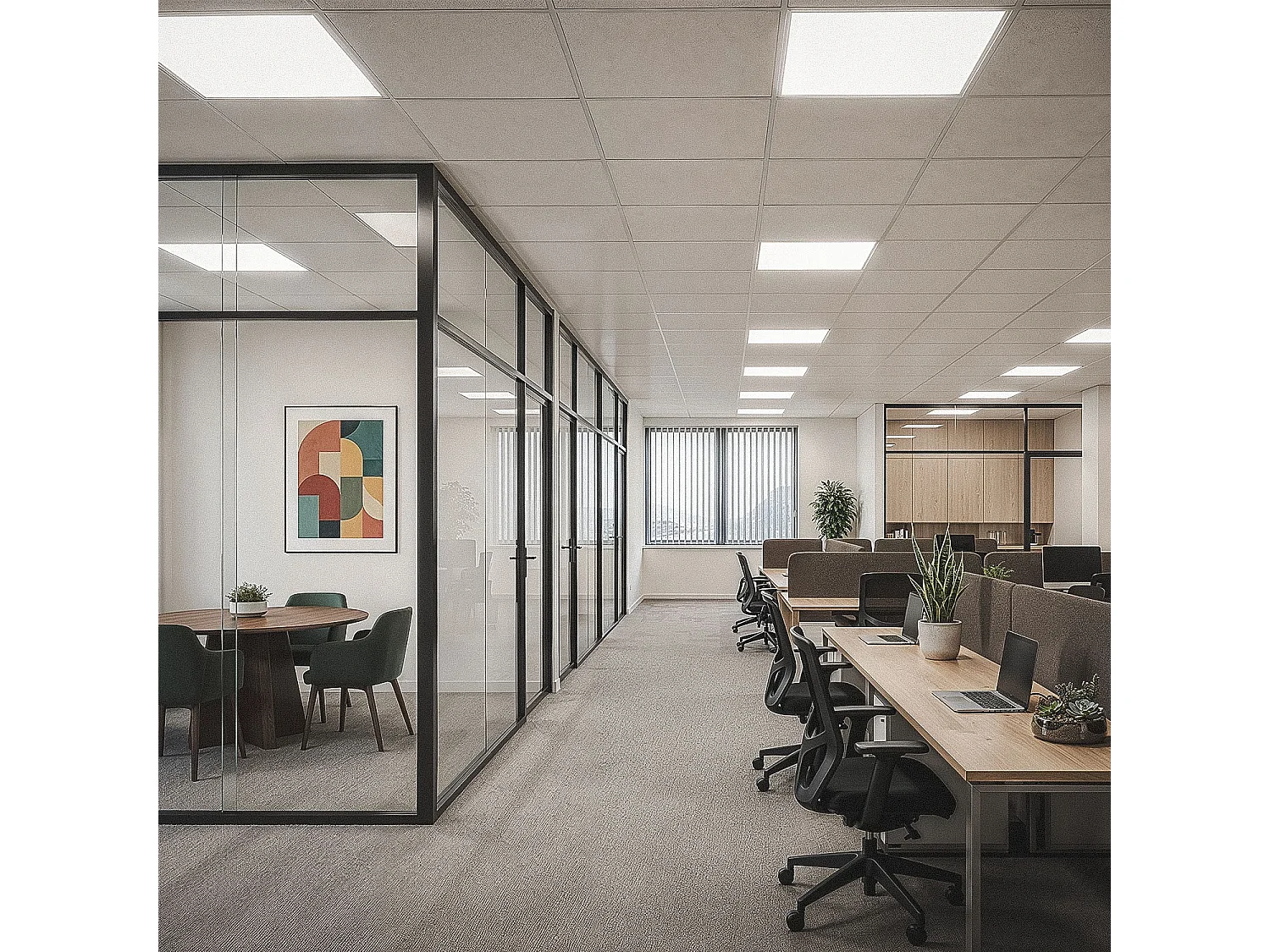 Pannello LED 60x60 cm 24 W 4320 lm Alta Efficienza (185 lm/W) Certadrive 6000K Individuale Bianco Freddo