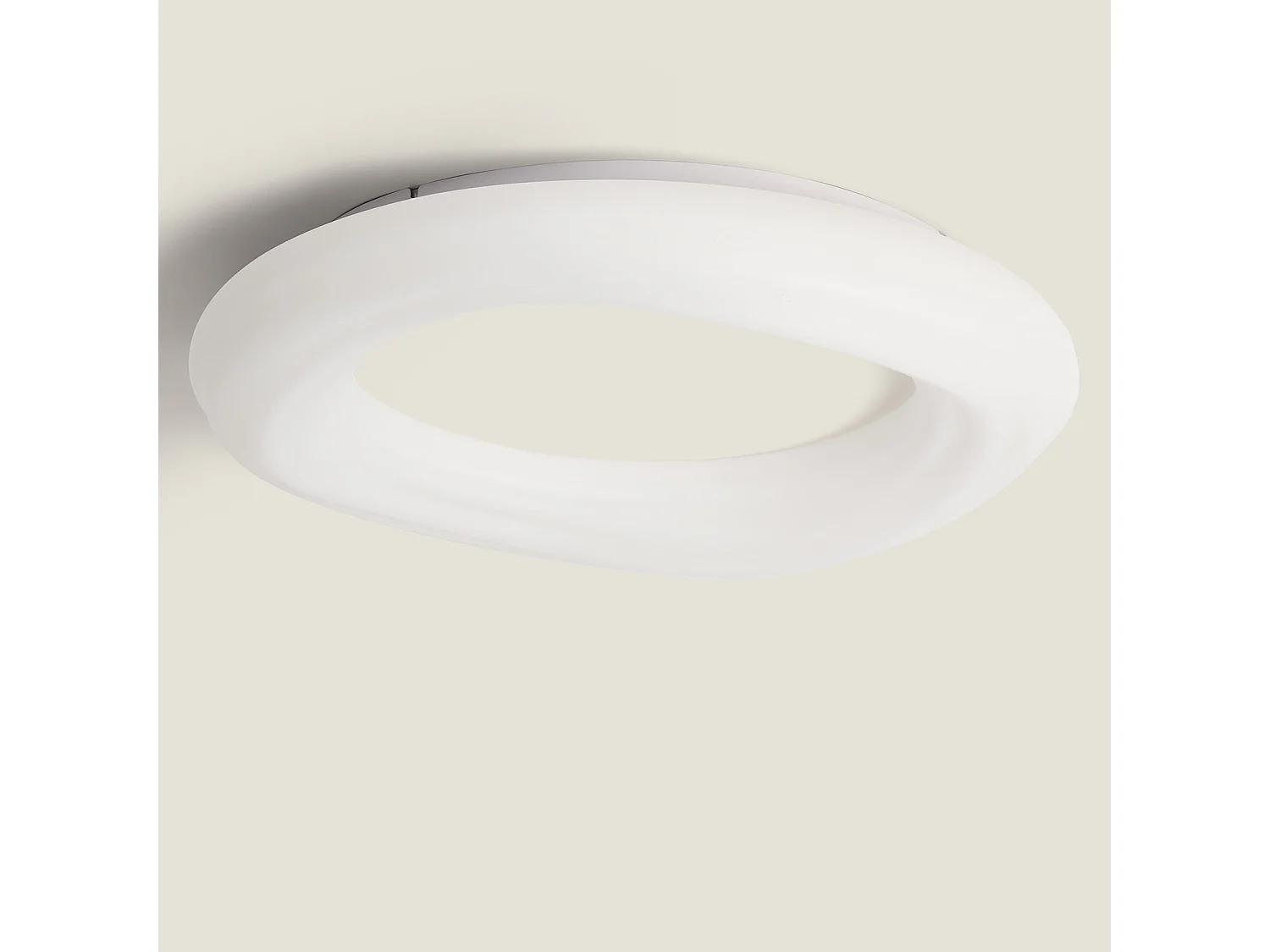 Plafón LED 48W Circular Metal Ø550 mm Kate Blanco