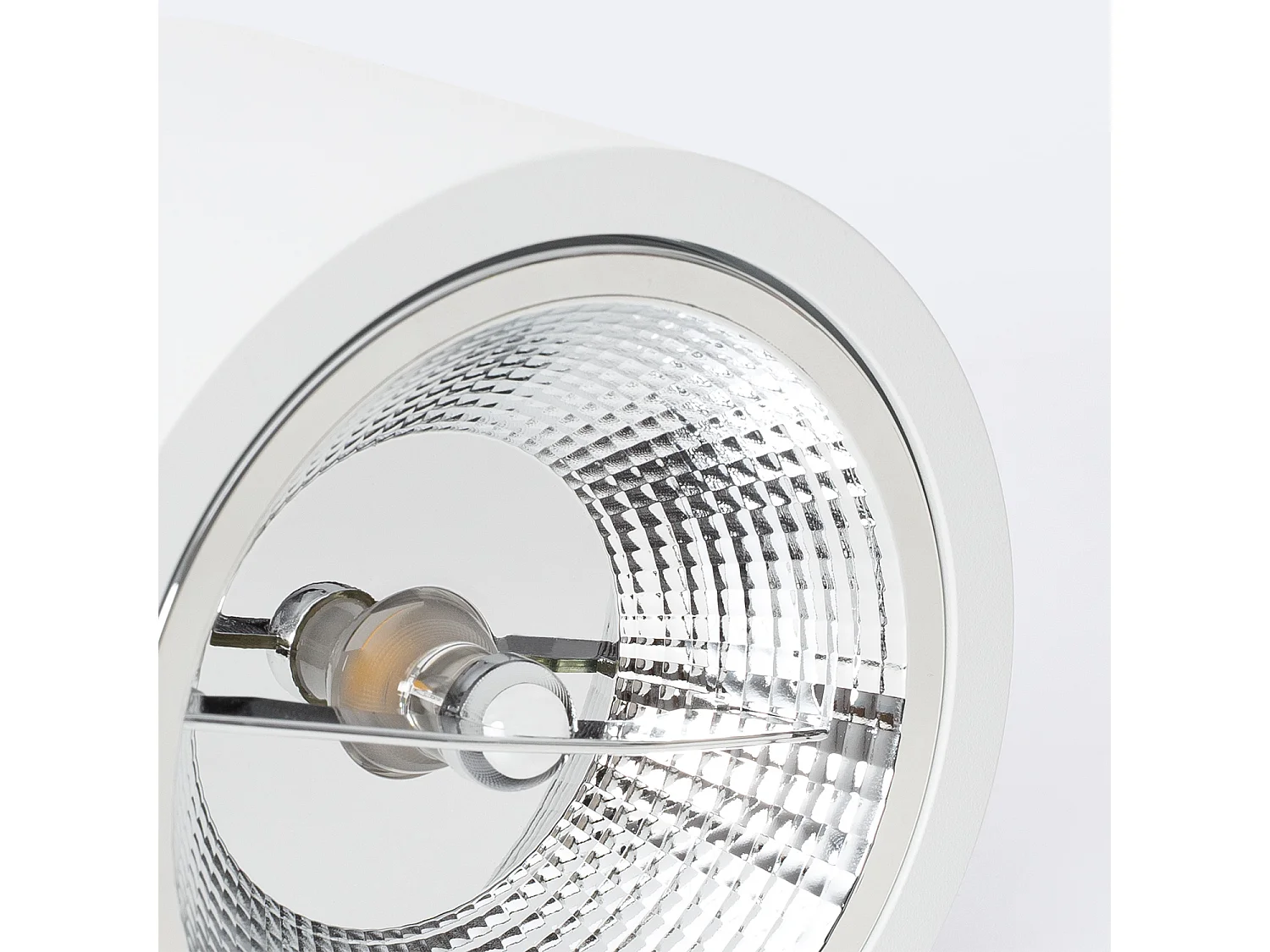 Downlight LED 12W Rond en Saillie GU10 AR111 No Flicker 3000K Blanc chaud