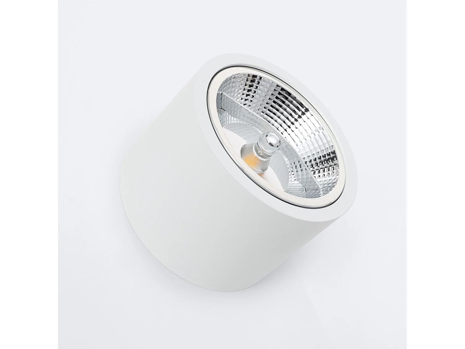 Downlight LED 12W Circular de Superficie GU10 AR111 No Flicker 3000K Blanco Cálido