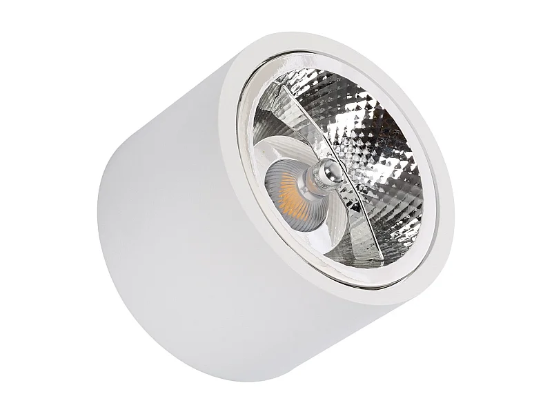 Downlight LED 12W Rond en Saillie GU10 AR111 No Flicker 3000K Blanc chaud