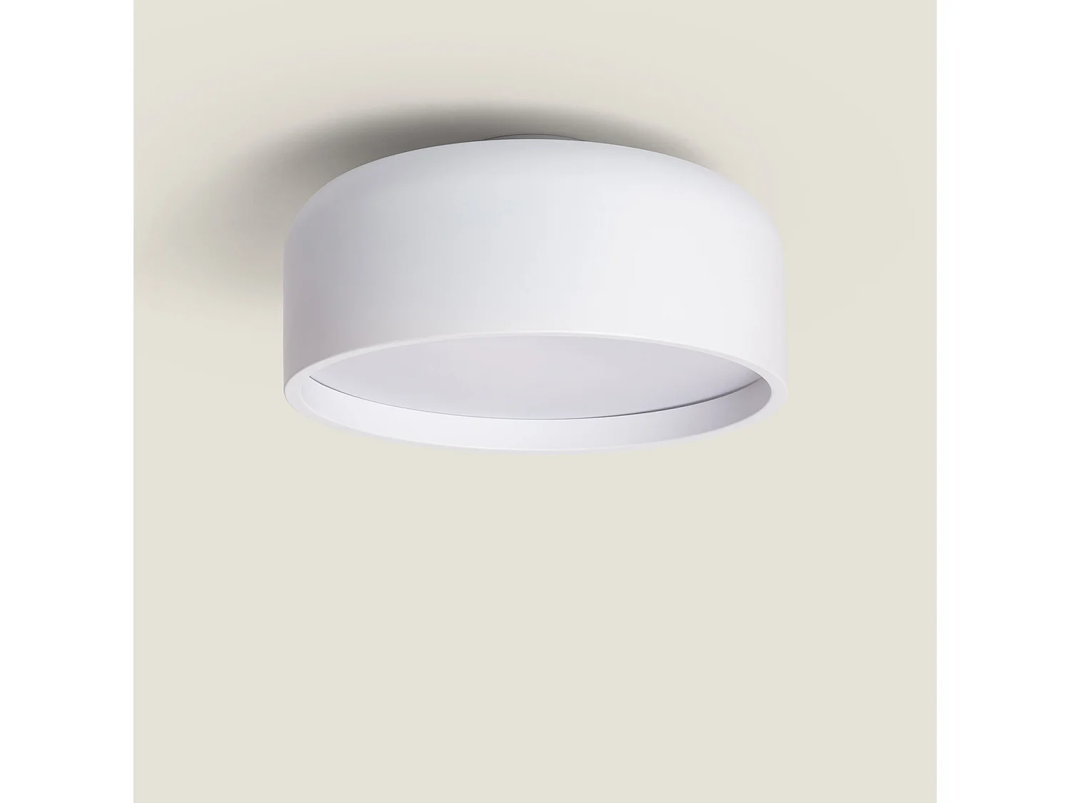 Plafoniera Metallo Lumpur Bianco