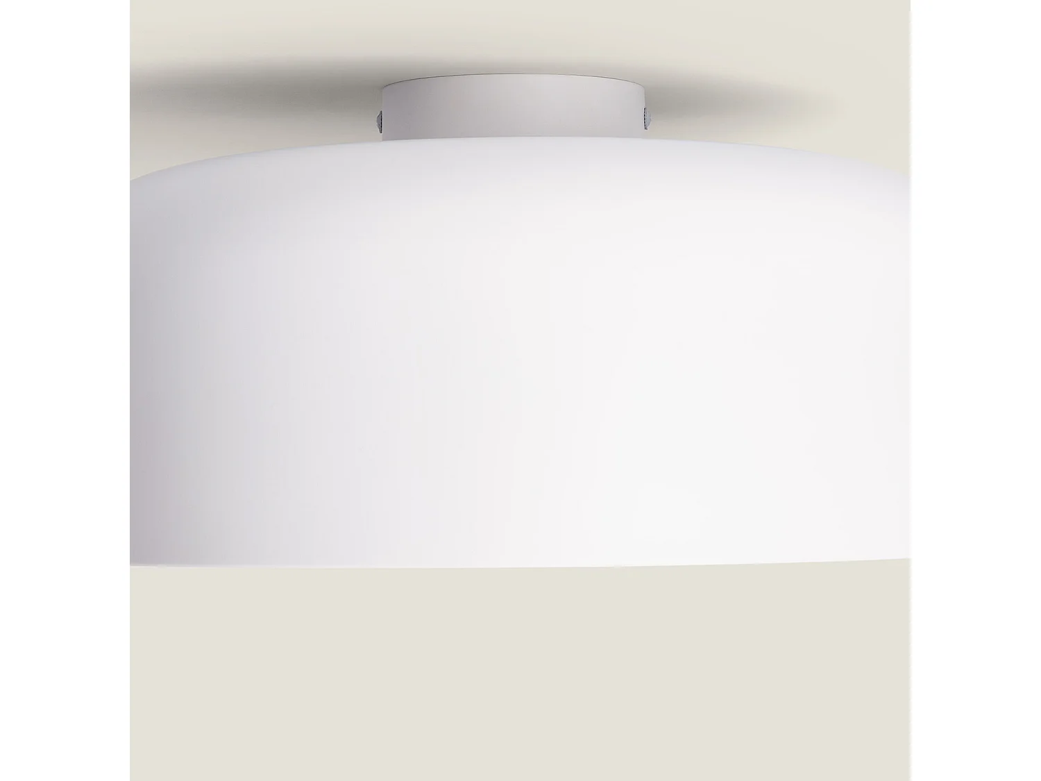 Plafoniera Metallo Lumpur Bianco