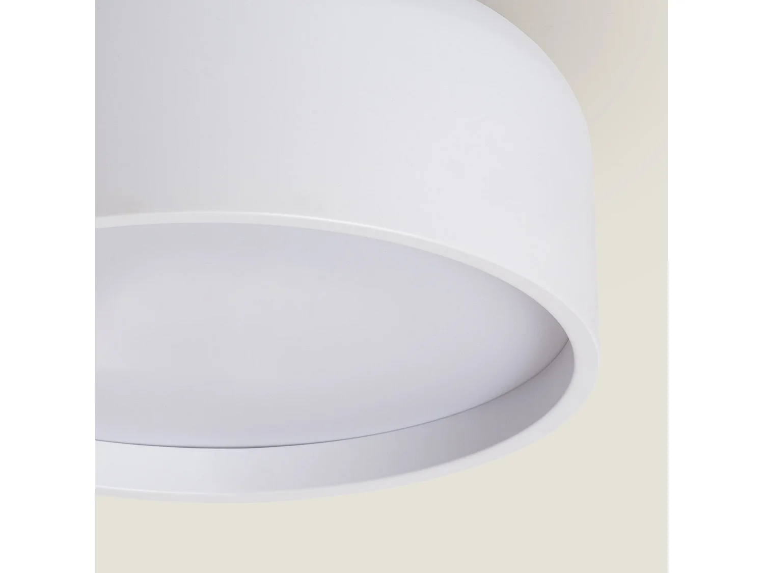 Plafoniera Metallo Lumpur Bianco