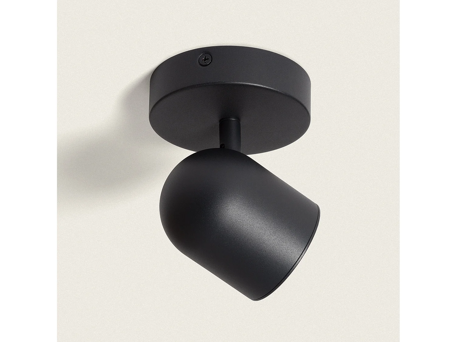 Aplique Orientable Aluminio 1 Foco Caleb Negro